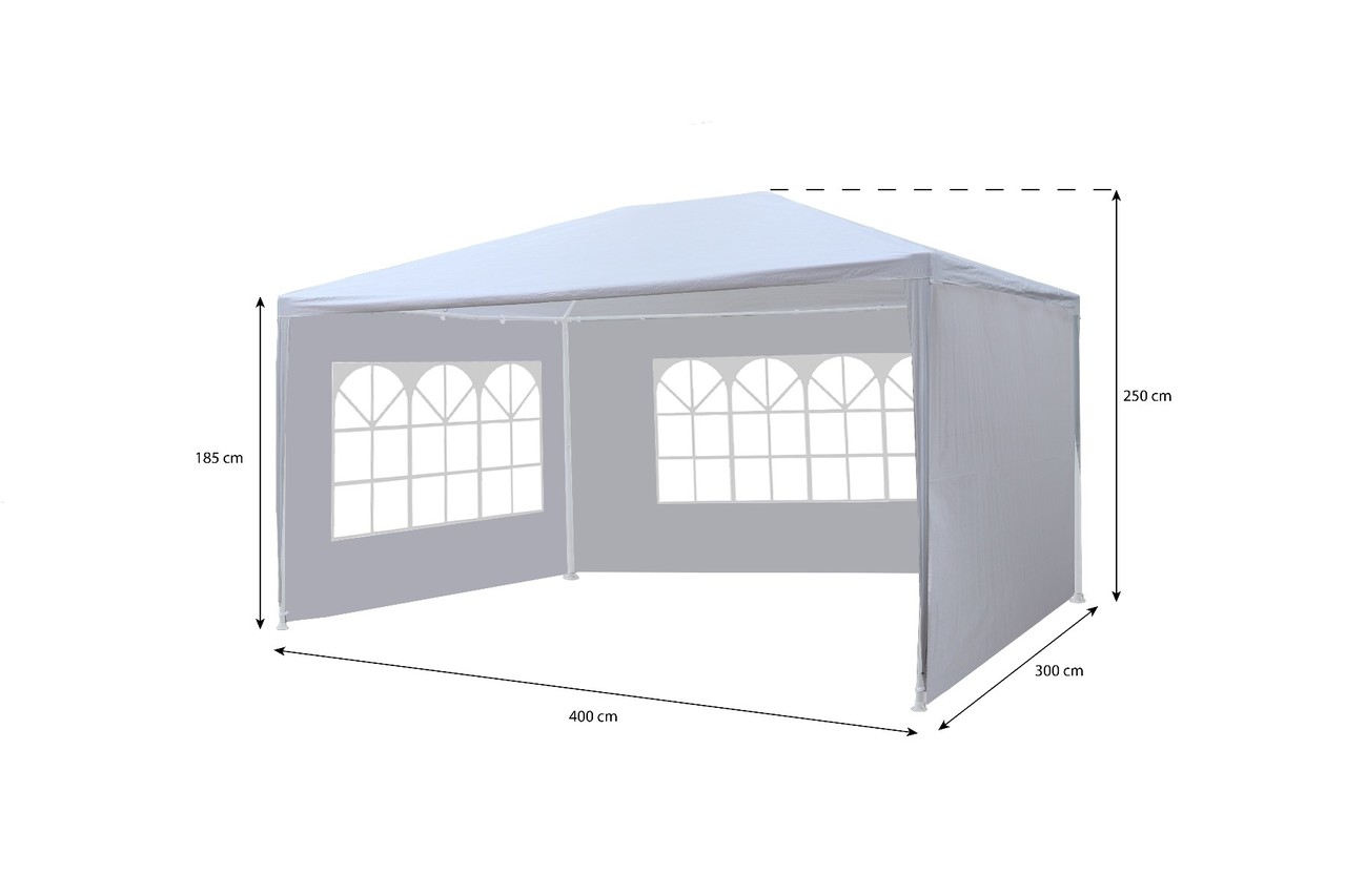 Partytent 3x4m wit budget Partytent 3x4m wit budget