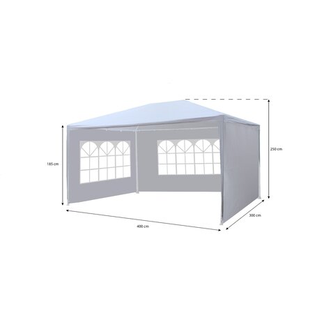 Lizzely Garden & Living Partytent 3x4m wit budget Lizzely Garden & Living Partytent 3x4m wit budget