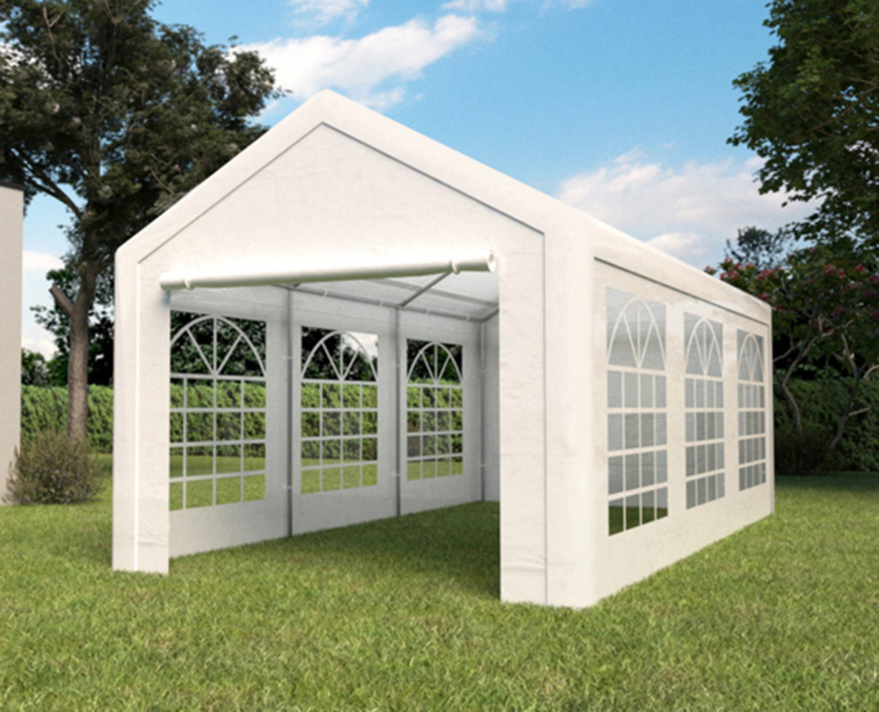 Partytent 3x6m wit semi professioneel Partytent 3x6m wit semi professioneel
