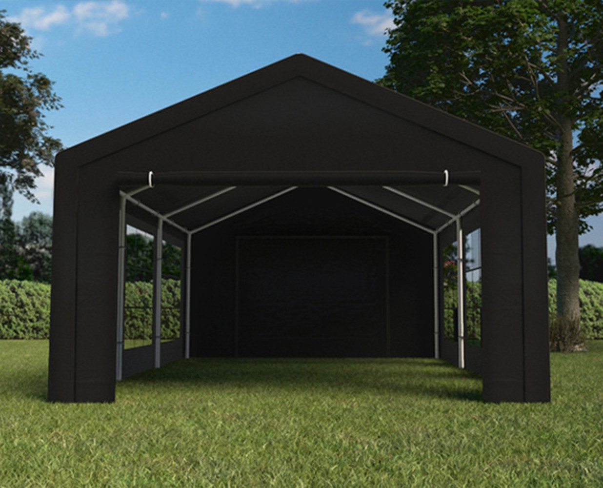 Partytent 4x6m zwart semi professioneel Partytent 4x6m zwart semi professioneel