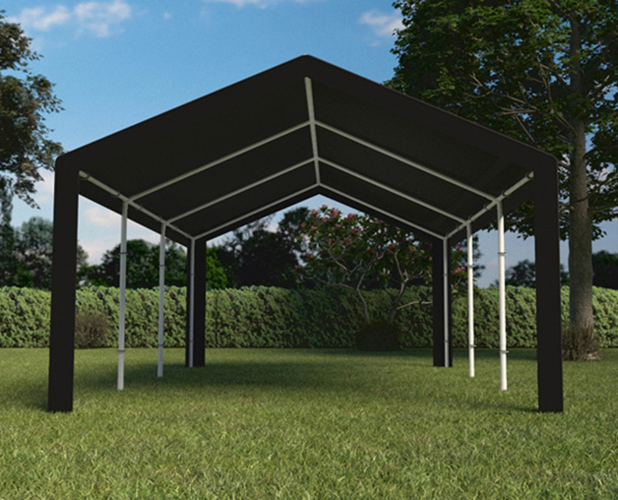 Partytent 4x6m zwart semi professioneel Partytent 4x6m zwart semi professioneel