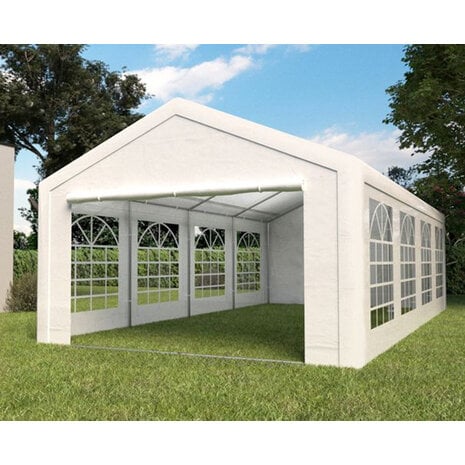 Lizzely Garden & Living Partytent 4x8m PVC met grondframe brandvertragend