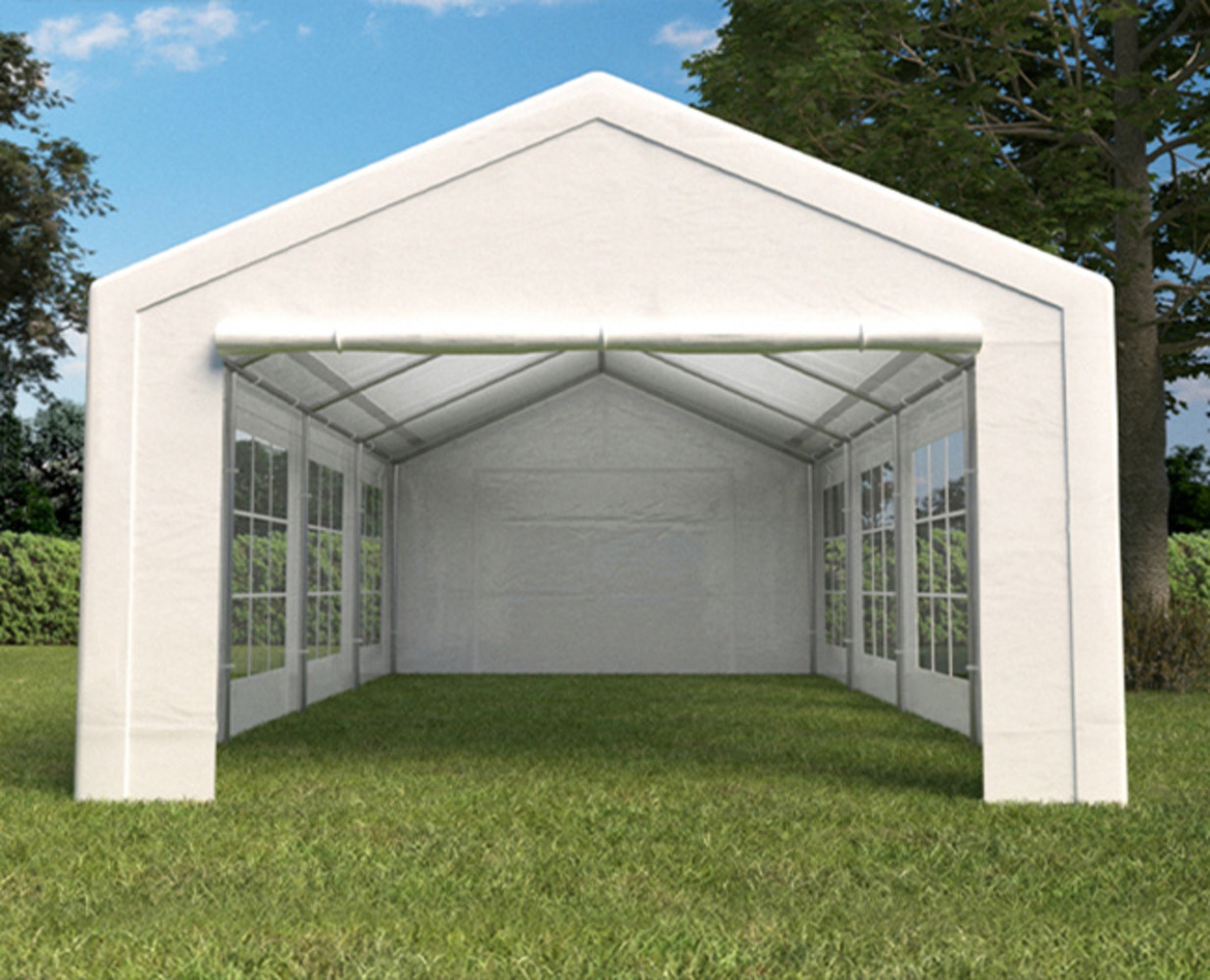 Partytent 4x8m wit semi professioneel Partytent 4x8m wit semi professioneel