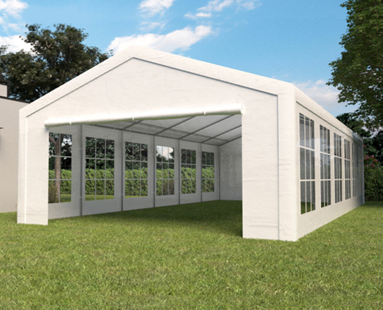 Partytent 6x12m Premium gegalvaniseerde buizen Partytent 6x12m Premium gegalvaniseerde buizen