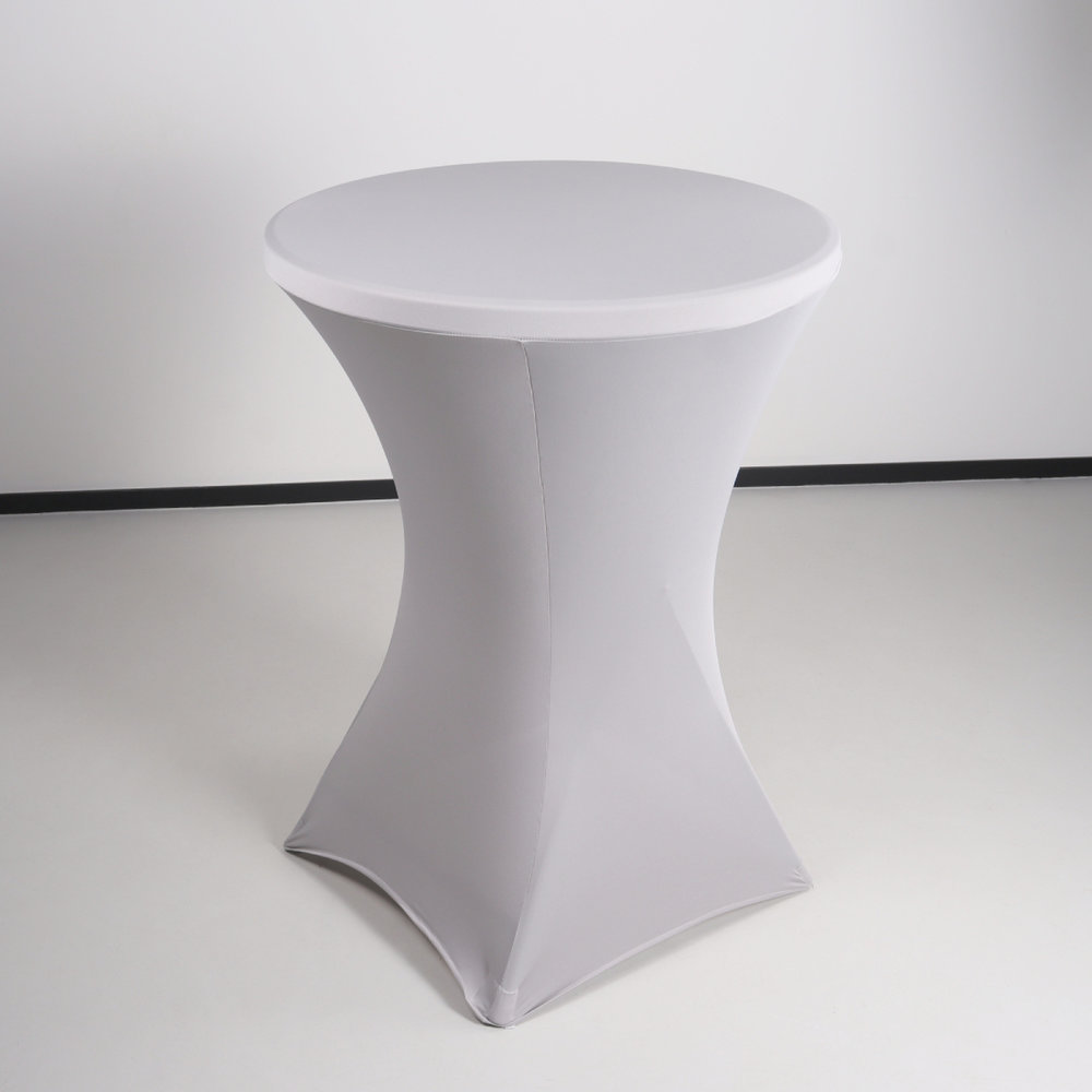 Stretch rok grijs statafelrok statafel 80cm statafelhoes Stretch rok grijs statafelrok statafel 80cm statafelhoes