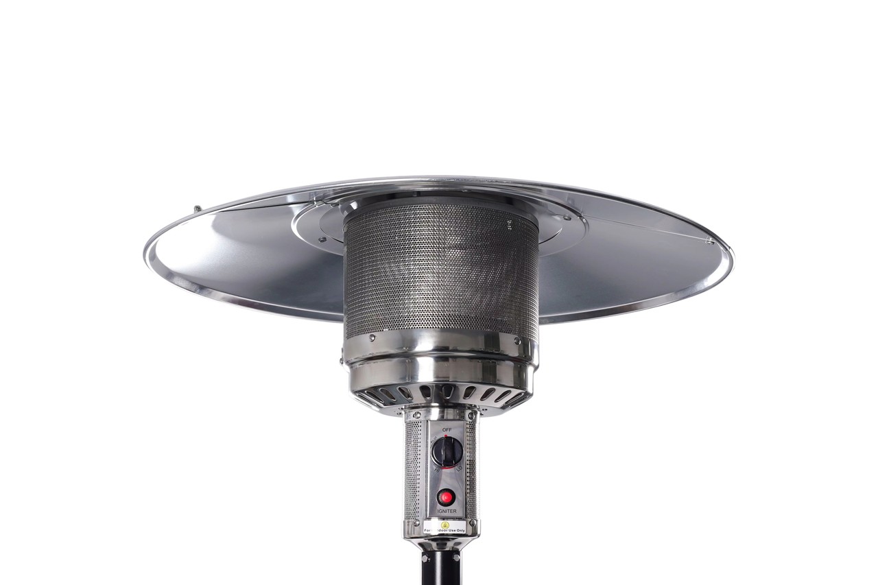 Heater terrasverwarmer zwart 13.000 watt op gas Heater terrasverwarmer zwart 13.000 watt op gas
