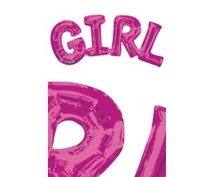 Ballon Girl  Fushia - 55cm