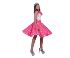 Rock' N Roll Rok | Bolletjes Roze | Dames