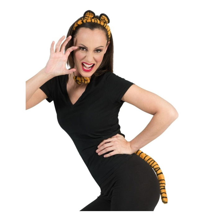 Tijgeroortjes / Staart / Strik | Tijger Set