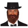 Baard + Snor Bruin