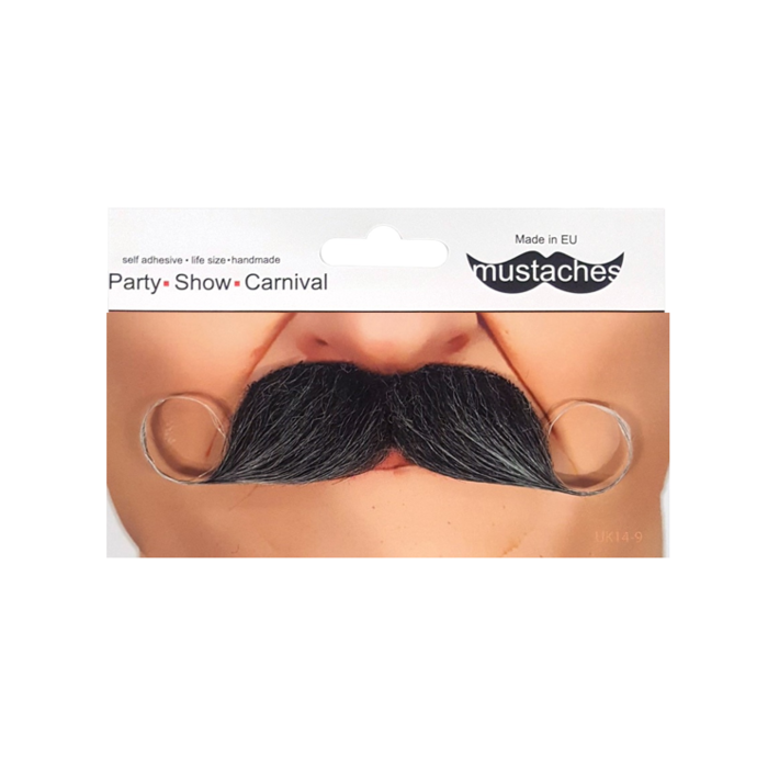 Grijze Moustache | Snor Grijs