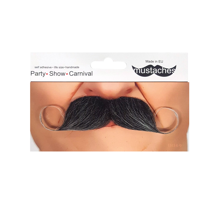 Grijze Moustache | Snor Grijs