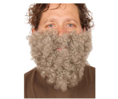 Baard Krullen Grijs