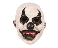 Horrorclown Masker | Wit/Zwart