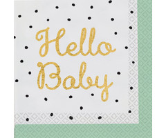 Servetten Hello Baby | 16 Stuks