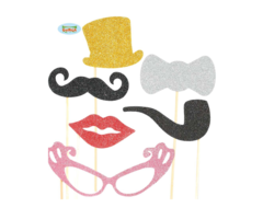 Photobooth Funny Set 6 Stuks