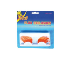 Wimpers Fluo Oranje | 2 Stuks