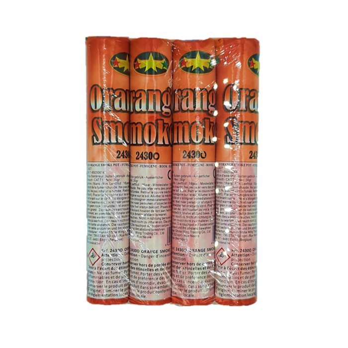 Rookbommen | Rookstaaf 4 Stuks / Oranje