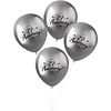 Ballonnen  25ste Jubileum | Zilver | 4 Stuks
