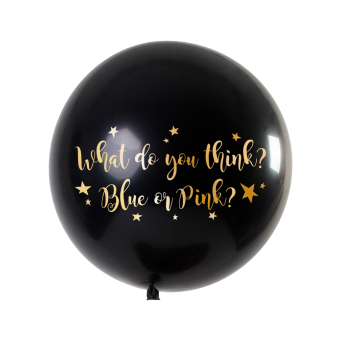 Ballon XXL Gender Reveal Pink | What Do You think