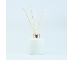 Set Parfumfles incl. Stokjes | Wit/ Rosé