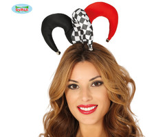 Harlequin Diadeem | Rood & Zwart