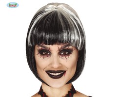 Bella Zwart/Witte Pruik | Halloween