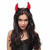 Diadeem Duivelsoortjes Rood + Pluimpjes | Halloween