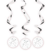 Swirls Communie | Wit/Zilver | 3 Stuks