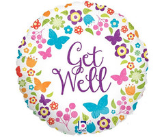 Get Well Holografix Folieballon