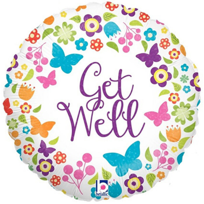 Get Well Holografix Folieballon