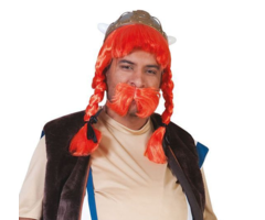 Obelix Pruik + Snor | Pruik Ros