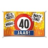 Gevelvlag XXL | 40 Jaar Party Time? | 150cmx90cm