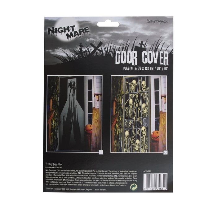 Deur Doek Zombie Uitbraak| Door Cover Zombie