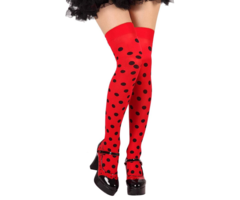 Kousen Lieveheersbeestje | Zwart/Rood