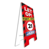 Party Waarschuwingsbord | Let op! 21 Jaar |  57cm x 25cm