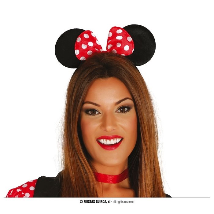 Diadeem Minnie  | Muizenoortje Met Strik