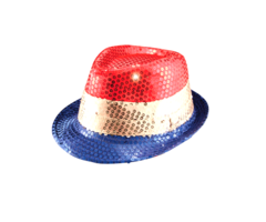 Hoedje Nederlandse Kleuren | Pailletjes + Lichtjes