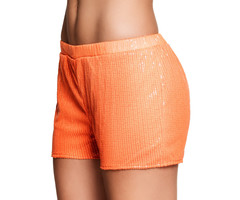 Shortje/ Broekje Paillet | Neon Oranje
