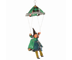 Heks Aan Parachute | Halloween Heks | Groen/Blauw