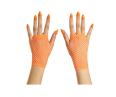 Korte Vingerloze Handschoenen | Neon Oranje | Nethandschoenen