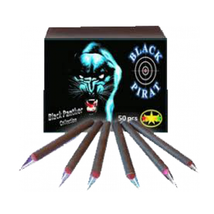 Knalbommetjes Black Pirats / 50 Stuks