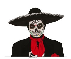 Mexican Muertos Sombrero | Zwart