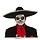 Mexican Muertos Sombrero | Zwart