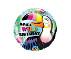 Wild Birthday Folieballon 18inch