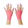 Korte Vingerloze Handschoenen | Neon Roze | Nethandschoenen