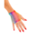Korte Vingerloze Handschoenen | Multicolor | Nethandschoenen