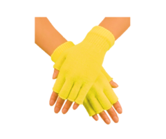 Korte Vingerloze Handschoenen | Geel