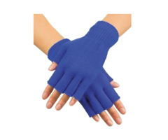 Korte Vingerloze Handschoenen | Blauw