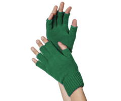 Korte Vingerloze Handschoenen | Donkergroen